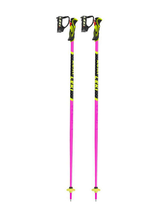 Pink Leki ski poles