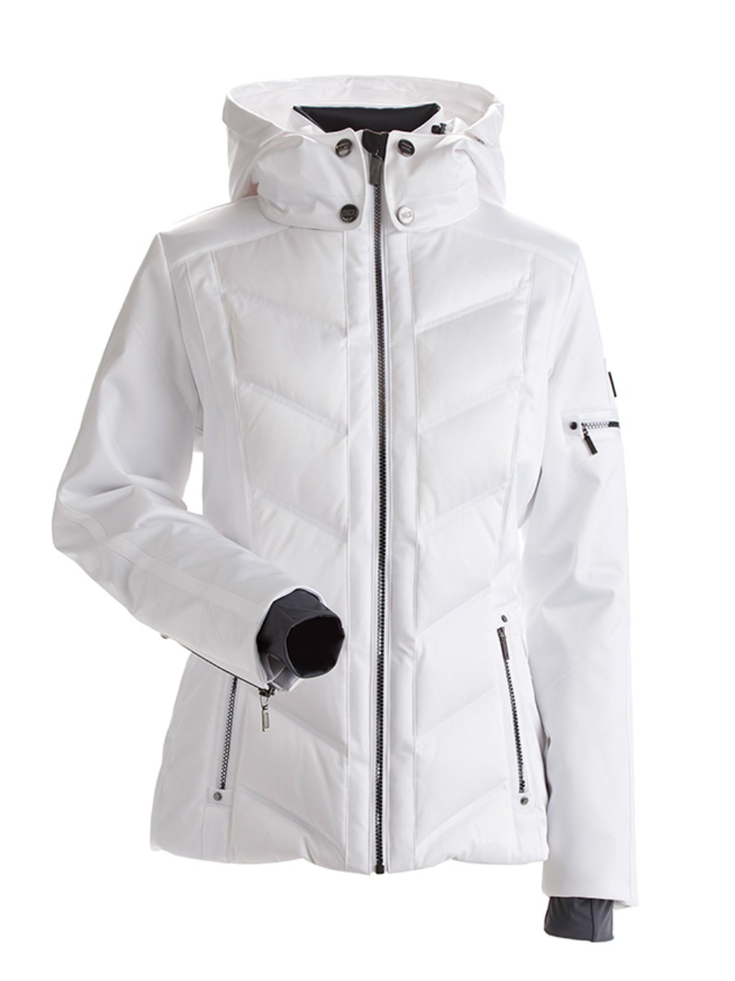 white Nils Cervinia women's ski jacket