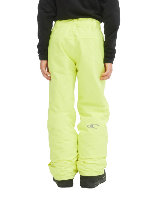yellow O'Neill ski pants