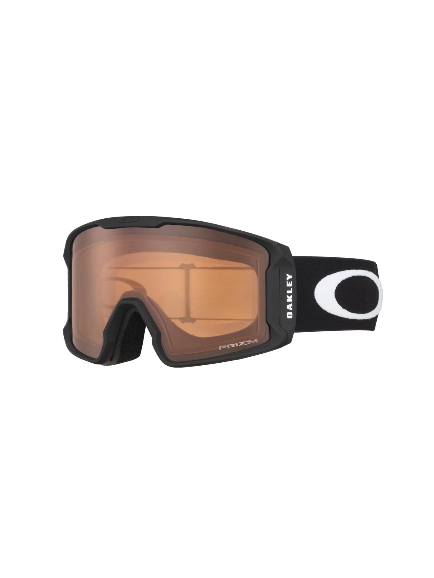 Oakley Line Miner L snow goggle with black strap and persimmon lens
