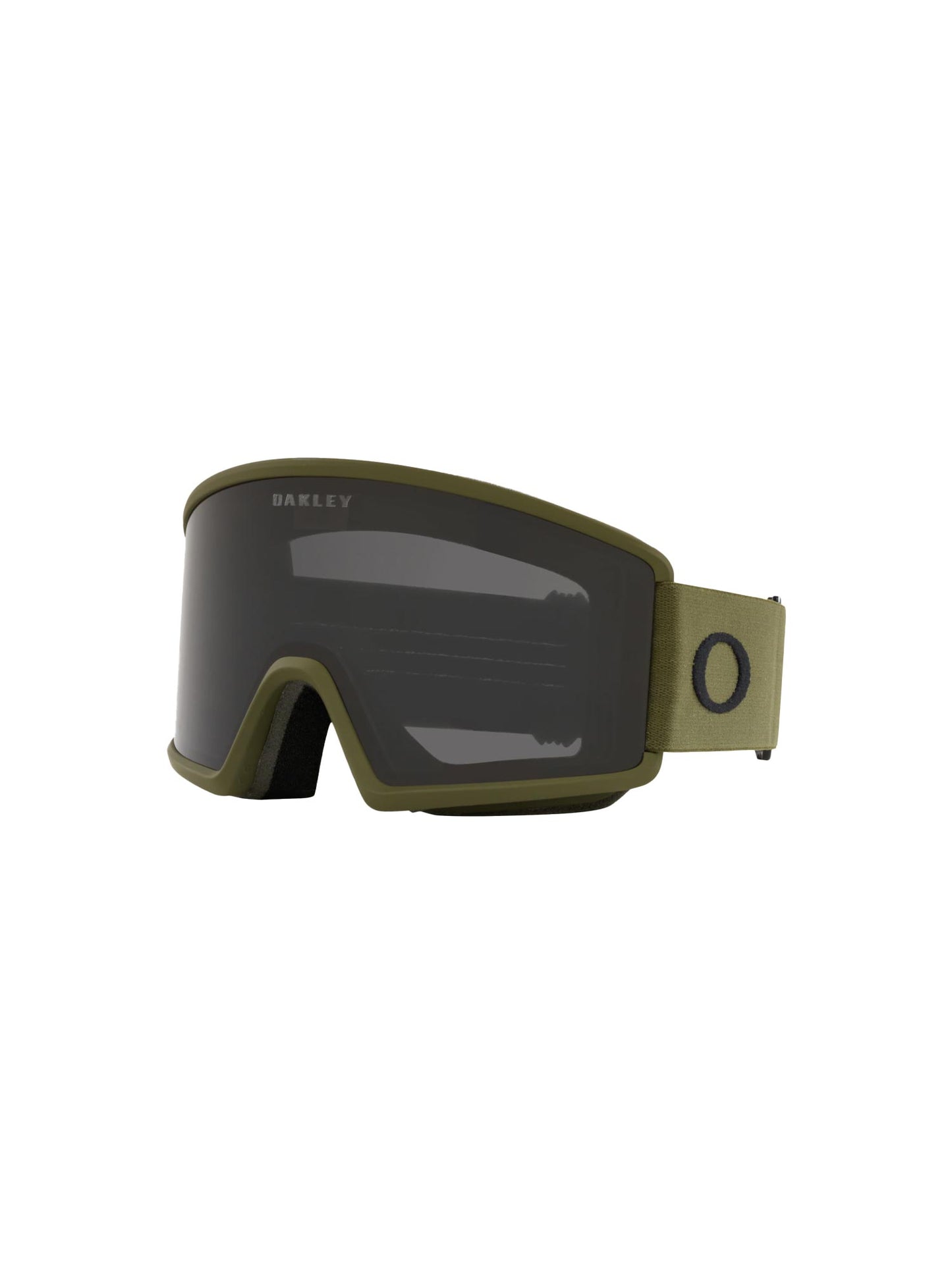 Oakley Target Line ski googles, green strap and black lens