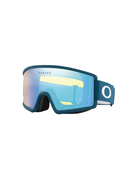Oakley Target Line ski goggle, blue strap and yellow lens