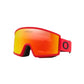Oakley Target Line ski goggle, red strap and red lens