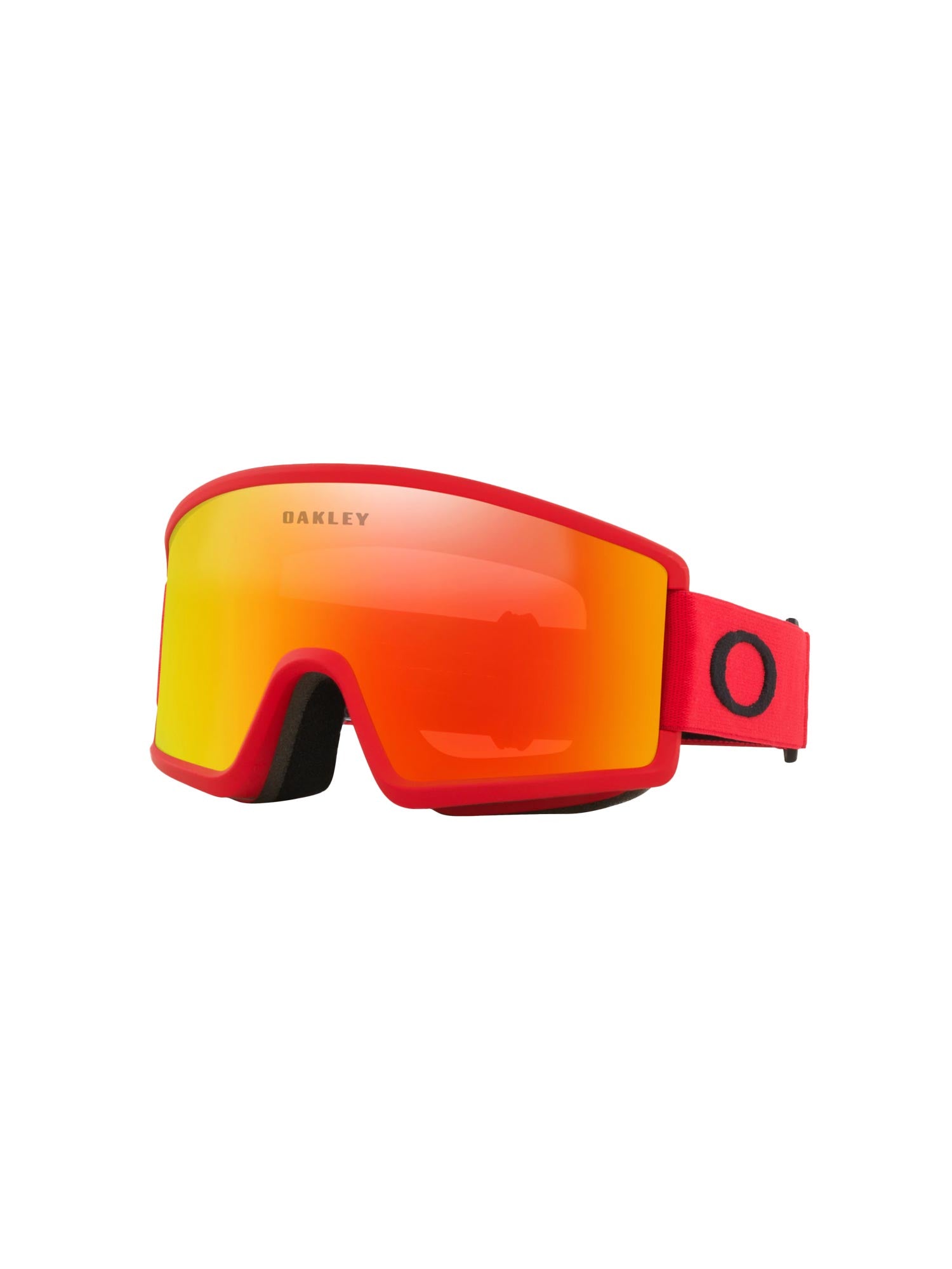 Oakley Target Line ski goggle, red strap and red lens