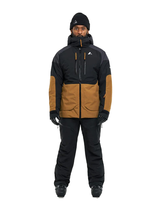 men's Orage Alaskan ski jacket, black and brown