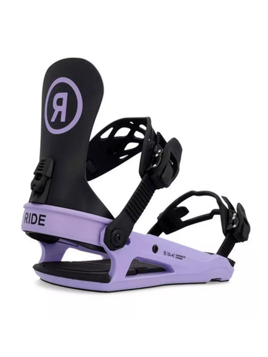 women's Ride CL-4 snowboard bindings, purple & black