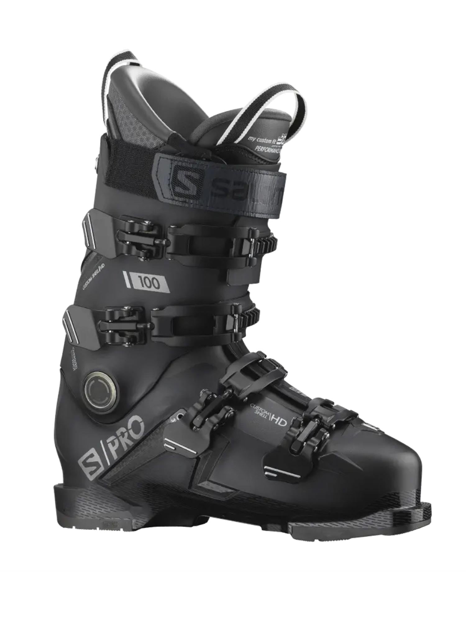 men's Salomon SPro 100 ski boots, black