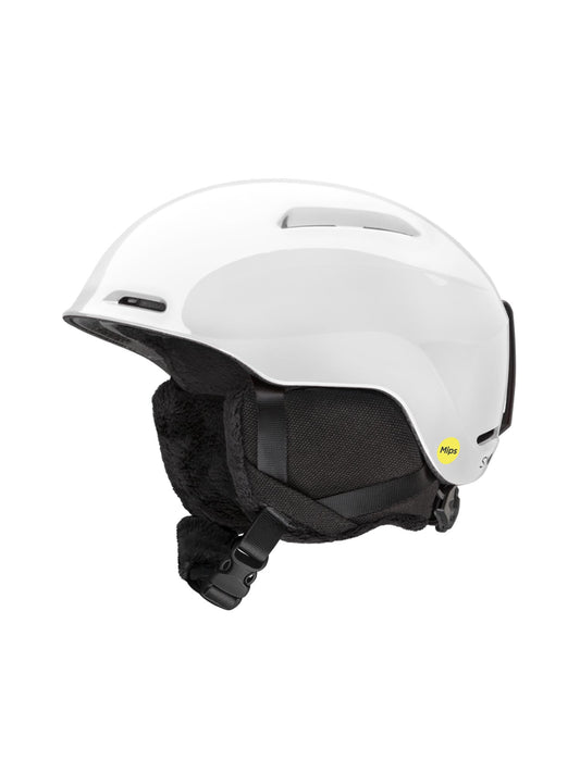 white Smith Glide junior ski helmet