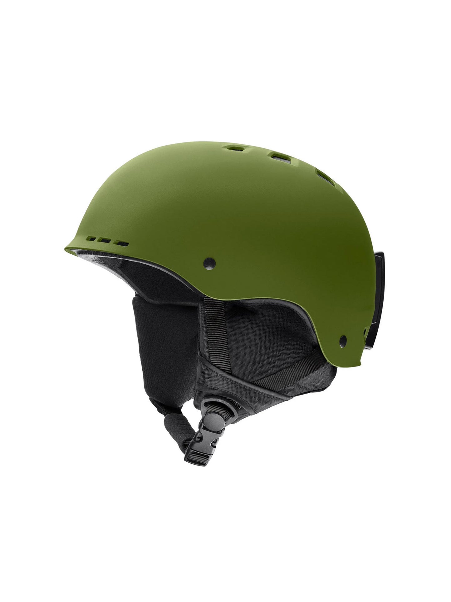 army green Smith Holt ski helmet