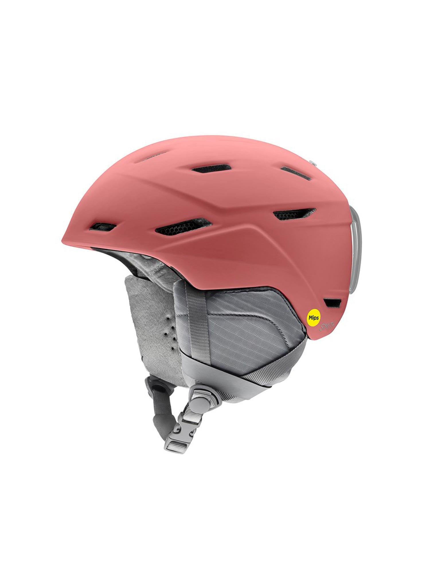 matte rose Smith Mirage ski helmet