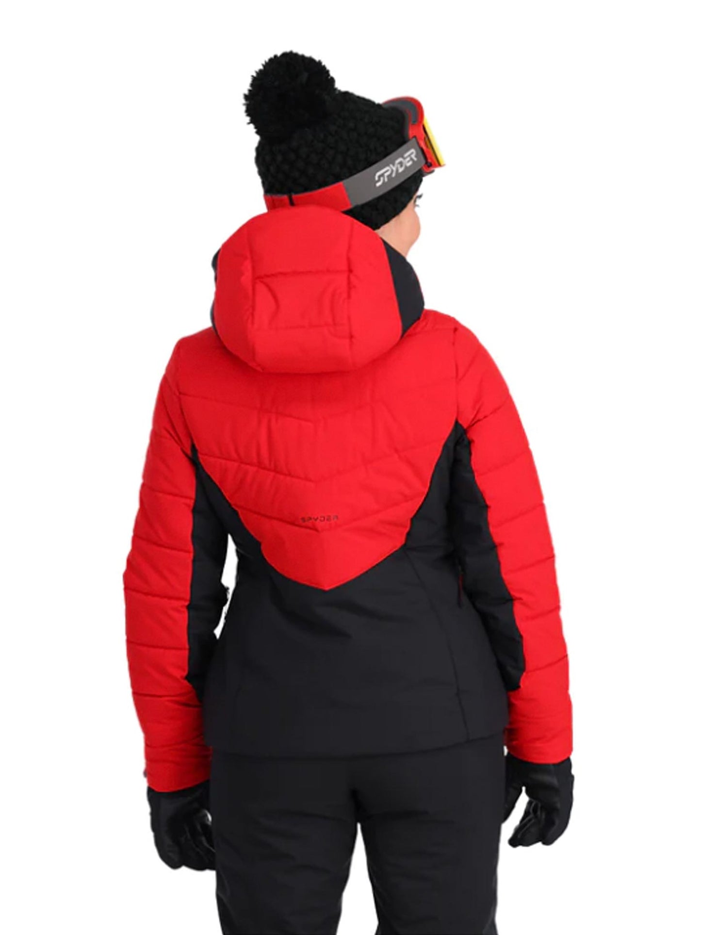 Black and red Spyder Haven ski jacket