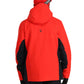 men's Spyder ski jacket, red with black accents.