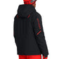 black Spyder ski jacket with red accents