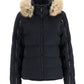 women's Spyder Falline ski jacket, black with fur hood