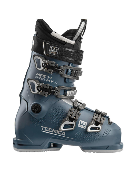 blue Tecnica Mach Sport 75 ski boots