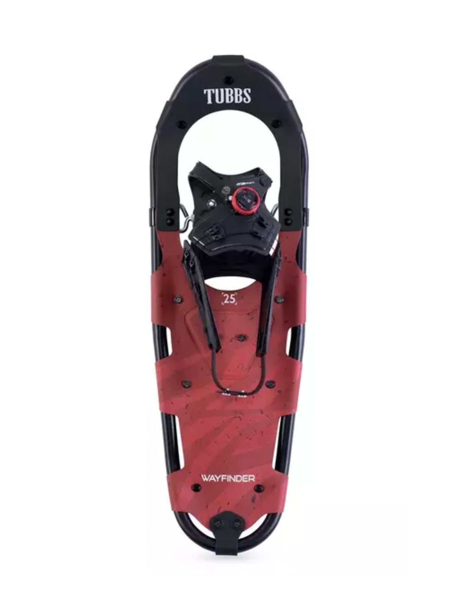 men's Tubbs snowshoes, black and red