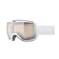 white Uvex downhill ski goggles