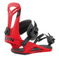 Union Flite Pro snowboard bindings - red with black accents