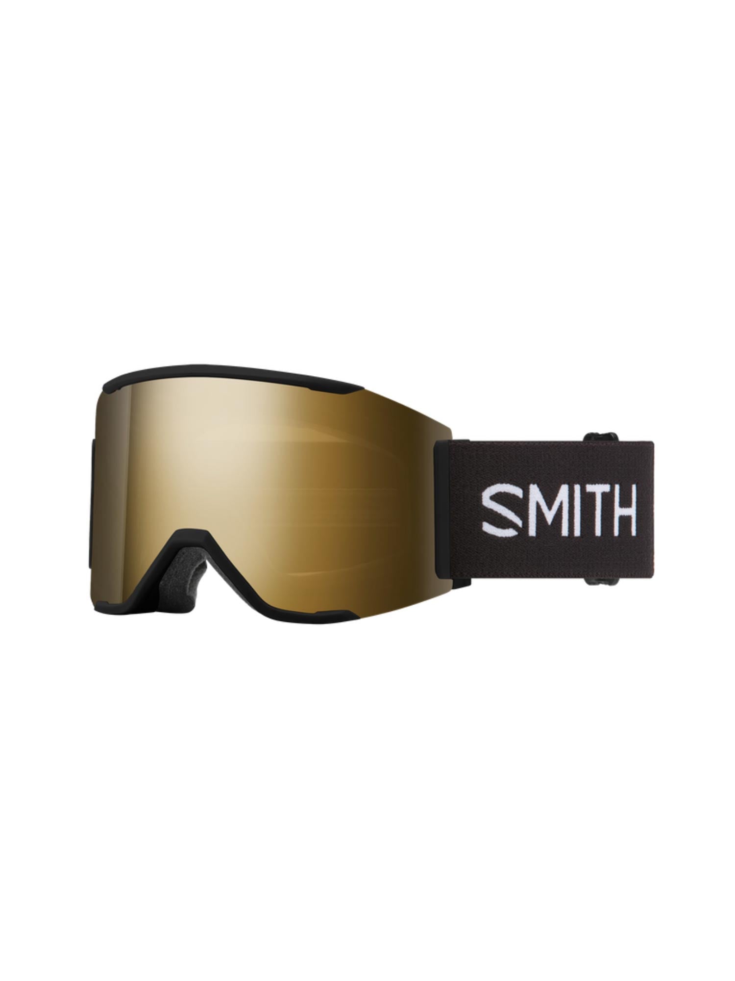 Smith Squad Mag goggles black strap gold lens