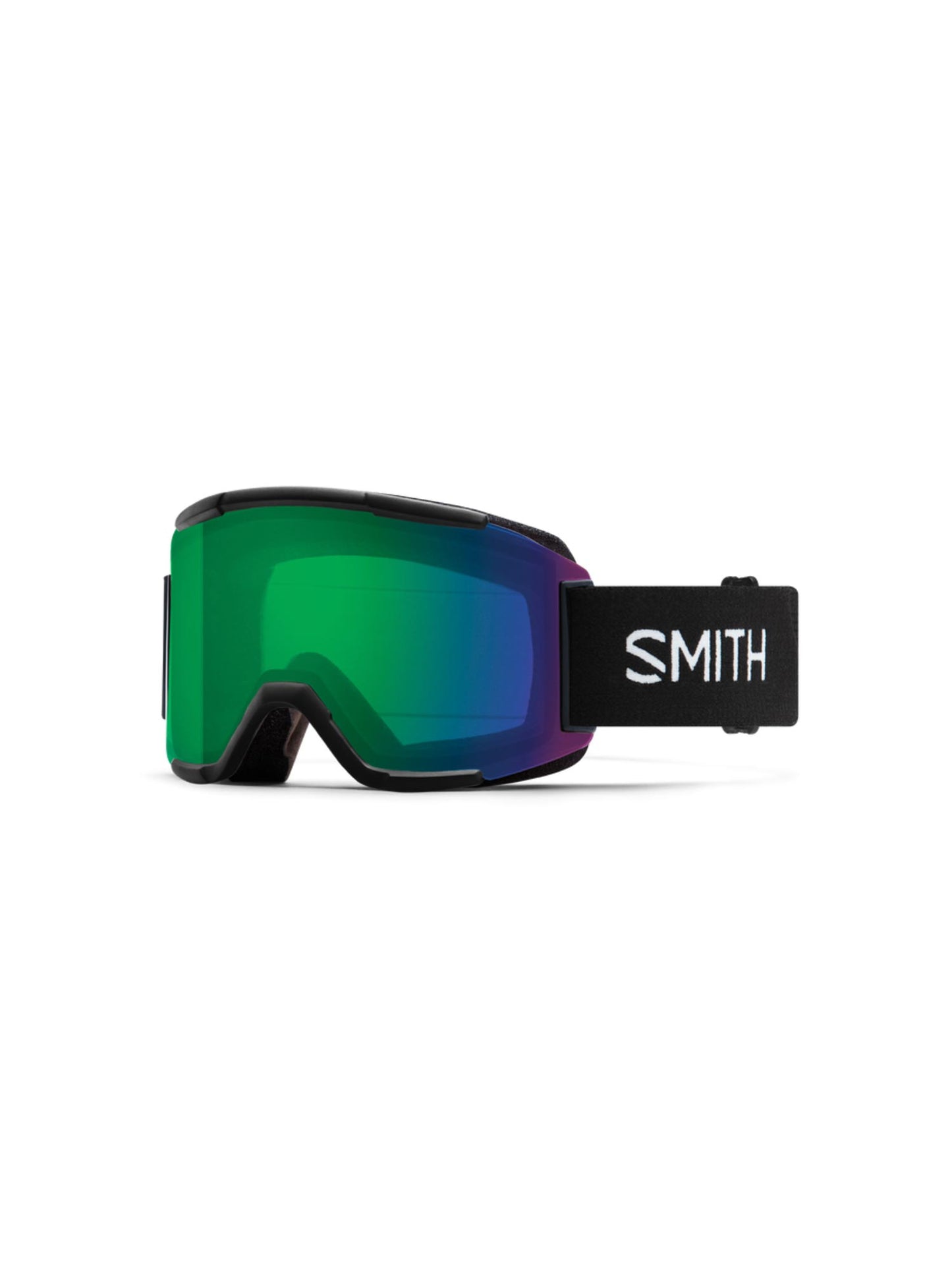 Smith Squad ski goggles, black strap green lens