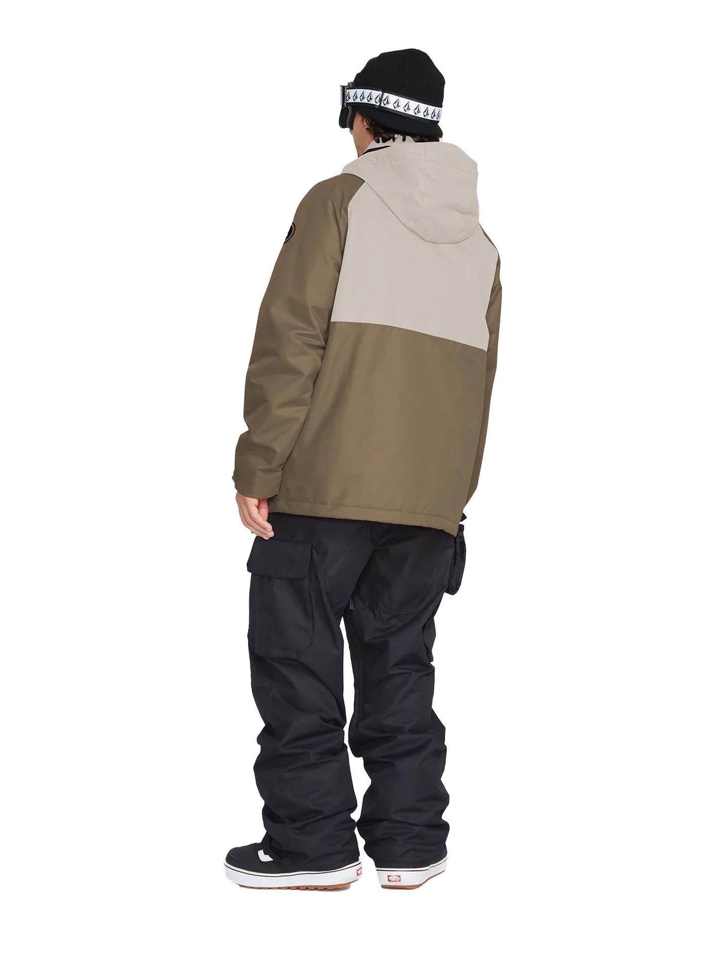 Volcom 2836 Insulated ski jacket, tan and brown